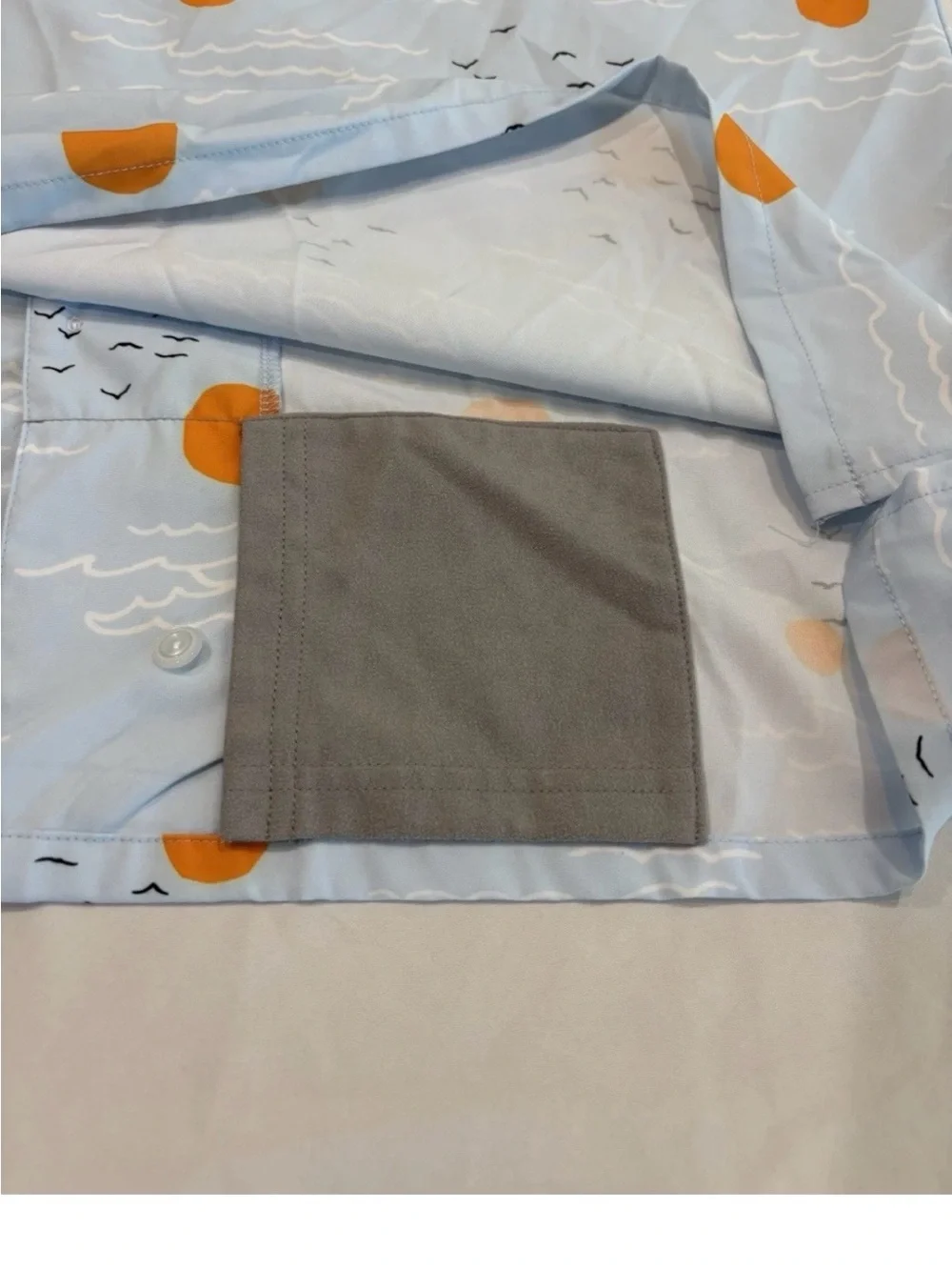 Waggle Golf Shirt Mens XL Light Blue Short-Sleeve Button-Up Shirt - Picture 6 of 6